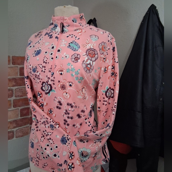 Talbots Pink Flower Cardigen - Picture 6 of 7